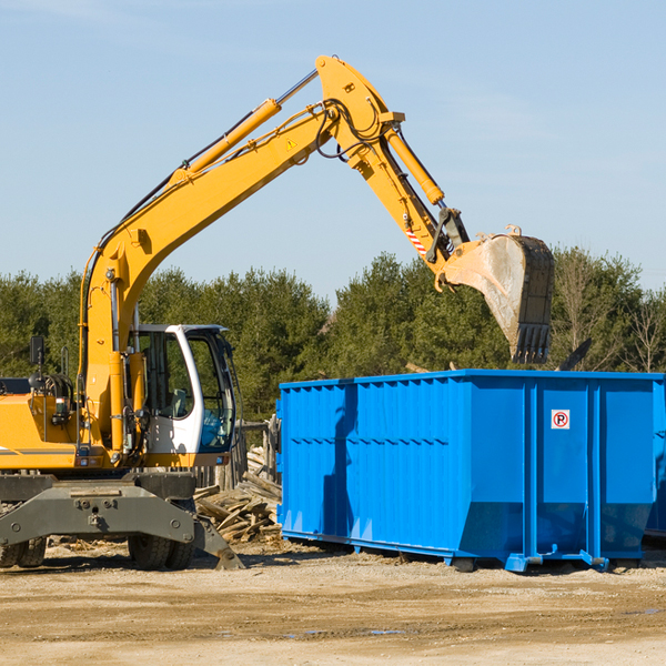 what size residential dumpster rentals are available in Poquott New York